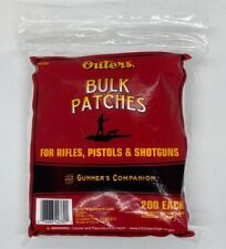 Outers Bulk Universal Gun Cleaning Patches All Sizes 200/pack 42380