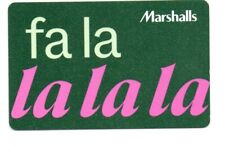 Marshalls Fa La La La La Gift Card No $ Value Collectible