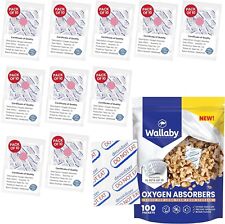 Wallaby 500cc Oxygen Absorbers - 100 Count - for Long Term Food Storage