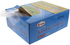 Fold Top Sandwich and Snack Bags- 7 x 7 +1.5 inches - 1000 Count - Food Storage