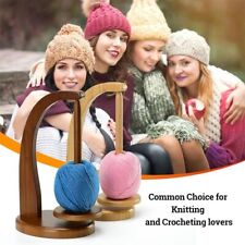 Wooden Yarn Spinner Rotatable Wool Yarn Winder Knitting Accessories