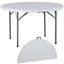 Indoor Outdoor Round Foldable Dining Table Desk with Handle 29 H, White - Toronto - Canada"