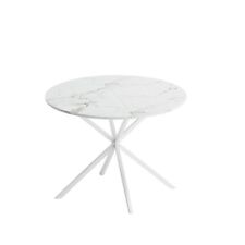 Modern Dining Table 4 Person Round Kitchen Breakfast Marble Shape Desktop Table - Mumbai - India