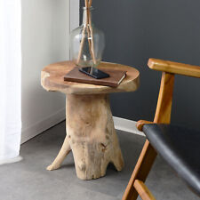 Teak Side Table 43cm Living Room-Wooden Table Root Wood Teak Living Pleasures