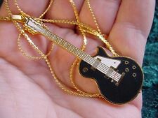 (M310-D) Black white red or gold GIBSON LES PAUL Guitar PENDANT Necklace JEWELRY