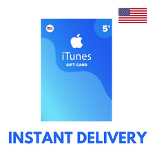 $5 Apple iTunes Gift Card United States iTunes Key Digital