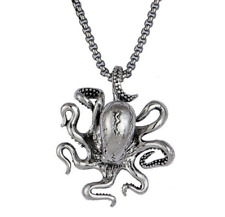 Men's Amulet Stainless Steel Octopus Necklace Jewelry Pendant Wholesale Gift