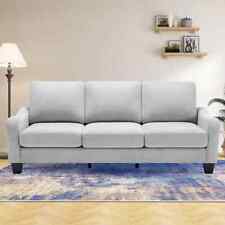 Modern Fashion Suede 3Seater Sofa, Polyester Deep Seating, supportive & softness