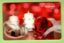 WALMART ( Canada ) Rose, Chocolates, Candles 2010 Lenticular Gift Card ( $0 )
