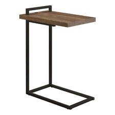 Coaster Maxwell Metal C-shaped Accent Table with USB Charging Port Brown