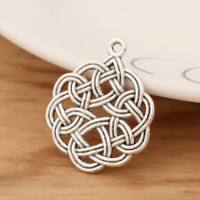 15pcs Tibetan Silver Celtic Chinese knot Charms Pendants for Jewellery Making