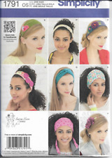 Simplicity 1791 Elasticized Fabric Headbands, Hair Accessories UNCUT Pattern OS