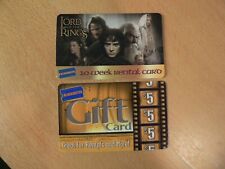 2002 Lord Of The Rings Blockbuster 10 week Rental Card & $5 Gift Card No $ Value