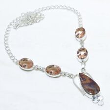 Red Aventurine, Morganite Gemstone Silver Jewelry Necklace 18 NRJ15029"