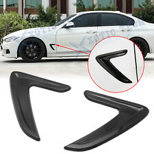 Universal Sport Racing Black Side Fender Air Flow Vent Decor Cover Trim for BMW