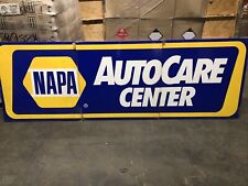 Vintage Metal Napa Auto Care Center Sign 3 Pcs. 34”x102” Car Decor Garage