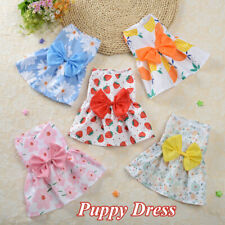Small Pet Dog Floral Skirt Princess Dress Puppy Cat Sweet Bow Clothes Apparel↷ - Toronto - Canada
