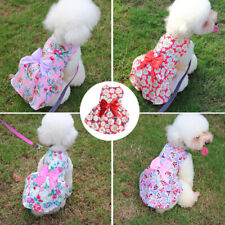 Pet Dog Floral Dress Sweet Bowknot Princess Skirt Summer Puppy Cat Cute Clothes↷ - Toronto - Canada