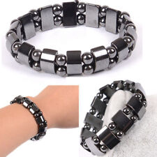 Black Magnetic Bracelet Beads Hematite Stone Therapy Health Care Jewelry