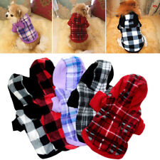 Pet Plaid Hoodie Clothes Small Dog Fleece Puppy Sweaters Winter Warm Jacket Coat - Toronto - Canada