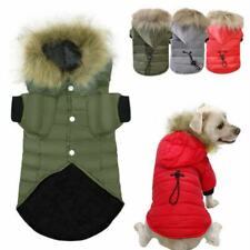 Dog Winter Coat Jacket With Fur Hood Pet Doggy Chihuahua Clothes Red Green Grey - Toronto - Canada