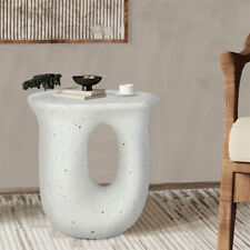 Minimalist U-shaped Side Table Garden Patio Stool Concrete End Table Home Decor - Mumbai - India