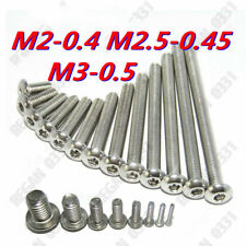 M2 / M2.5 / M3 Stainless Steel Allen Hex Socket Button Head Screws Bolt ISO7380 - Hebron - US