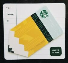 Starbucks Card #6180 - No. 1 Teacher - Pencil 2020