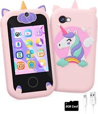 Kids Smart Phone for Girls Unicorns Gifts Toys 8-10 Years Old Pink - Rosenberg - US