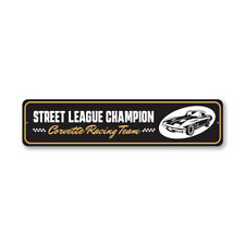 Chevy Street League Champion Metal Sign Chevrolet Automotive Car Man Cave Sports