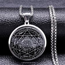 Seals of the Seven Archangels Necklace Stainless Steel Pendant Heptagram Jewelry