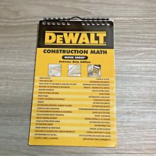 DEWALT Construction Math Quick Check: Extreme Duty Edition (DEWALT Series) MINT