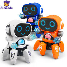 Robot Smart Robots Rocking Music Dance Voice Command Sensor with Lights Kids Toy - CN