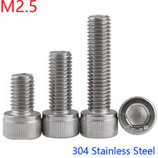 M2.5 x 0.45 / 2.5mm 304 Stainless Steel SOCKET HEAD Caps Screws DIN 912 A2 - 70 - 光明区 - CN