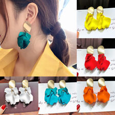 Women Rose Petals Tassel Earrings Fashion Jewelry Long Dangle Drop Earrings Gift