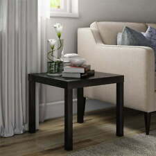 Parsons Water Resistant End Table with Minimalistic Design, Black Oak US - Mumbai - India