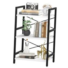 Bookshelf Small Book Shelf, Solid Industrial Shelf Bookcase, 3 Tier White - Toronto - Canada