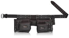 Trutuch Chocolate Combine Leather Tool Belt | Drywall Tool Belt | Construction