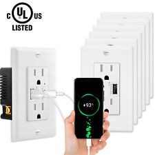 4.2 Amp Type C USB Wall Outlet TR Smart Chip High Speed Charging for iPhone 7PCS - South El Monte - US