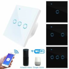 Wifi Smart Light Switch Glass Panel Wall Touch Switching Alexa Google Home APP - CN