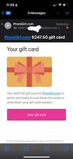 Virtual Gift Card PromGirl $247.50