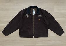 Vintage Carhartt J97 DKB Dark Brown Detroit Jacket Blanket Lined Y2K Men’s XL