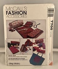 McCall's Fashion Accessories Pattern - Travel Gear #7700 - HTF -