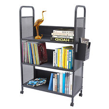 3 Tier Book Storage Cart Rolling Wheels Mobile Office Book Storage Shelf Cart - Toronto - Canada