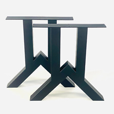 Industrial Metal Table Legs - BRIDGE , Steel Dining Desk Table Legs, Set of 2 - Toronto - Canada