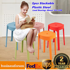 Round Plastic Seat Backless PP Stackable Stools Multicolor Kids Students Chair - Toronto - Canada