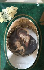 Krebs Glass Ornament 1994 Virgin and Child Botticelli