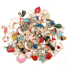 20/30/50Pcs Mixed Enamel Charms Pendants For Jewelry Making Bracelet Neacklace