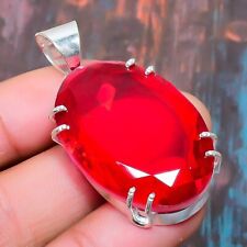 Mozambique Garnet Gemstone Handmade Gift Jewelry Pendant 1.77 u350"