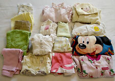 HUGE Lot NAME BRANDS 17pcs Size NB-12 Month Girl Clothes Carter's Disney Gerber